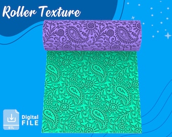 Roller Texture Polymer Clay /BEAUTIFULL texture/ Digital STL File* File For Use In A 3D Printer