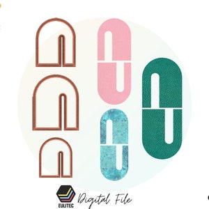 Puede incluir: Un conjunto de seis archivos digitales para impresión 3D. Los archivos son para arcos y formas de píldora en varios colores, incluidos el rosa, el azul verdoso y el marrón.