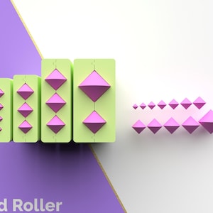Polymer Clay Tools Diamond Rhombus Bead Roller | Tools | STL file for 3D printing