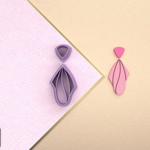 Digital .STL Polymer Clay Cutter *5 Size 2 Version Cut/Tear geometric shapes/File For Use In A 3D Printer