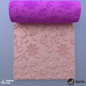 Roller Texture 3003 Polymer Clay /Halloween/ Digital STL File* File For Use In A 3D Printer