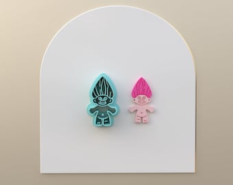 TROLL Polymer Clay Cutter / Digital STL File / 3 Sizes / 2 Cut Versions