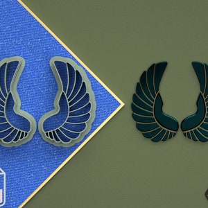 Digital .STL Polymer Clay Cutter Isis Scarab Wings *5 Size 3 Version Cut/summer-sea/File For Use In A 3D Printer