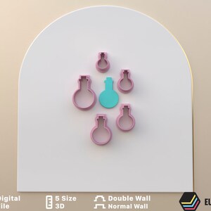 Polymer clay cutter to make Charm POISON POTION in 5 sizes and 2 cut versions/Digital .STL File * File For Use In A 3D Printer