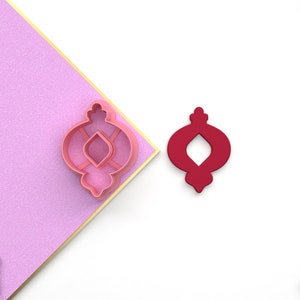 Polymer Clay Cutter Model 20 Ornament Xmas: 6 Sizes * 3 version cut for Polymer Clay & 3D Printing/File For Use In A 3D Printer