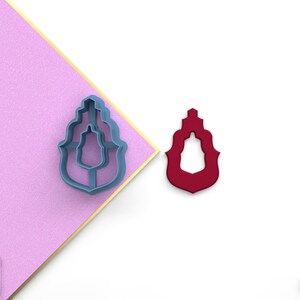 Digital .STL Polymer Clay Cutter Model 5 Ornament Xmas *6 Size 3 Version Cut/Xmas-Christmas/File For Use In A 3D Printer