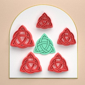 Polymer Clay Cutter *5 Sizes /Celtic Triangle/Digital .STL File * File For Use In A 3D Printer