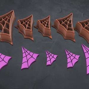 Polymer clay cutter spiderweb/ Digital Download .STL+ 5 sizes