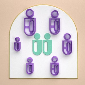 Polymer Clay Cutters *6 size/ Half arch/ Digital .STL File * File For Use In A 3D Printer