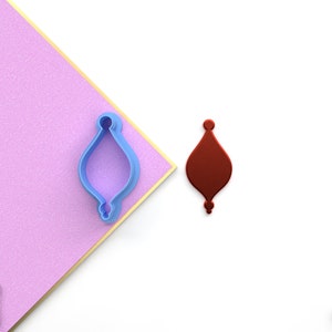 Digital .STL Polymer Clay Cutter Model 10 Ornament Xmas *6 Size 3 Version Cut/Xmas-Christmas/File For Use In A 3D Printer