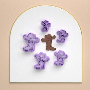 Cookie Cutter CowBoy / Digital STL File / 5 Sizes / 2 Cutting Versions