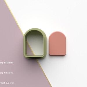Polymeerklei-snijders Arch Model 10 | 7 versies voor snijmessen van maat 3 | Digitale bestanden voor 3D-printen