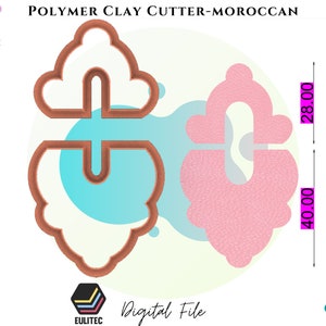 Polymer clay cutter/Moroccan Arch/ Digital download .STL File