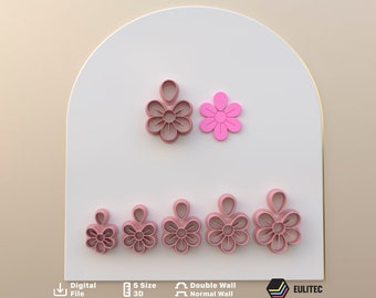 Ausstecher aus Polymer-Ton zur Herstellung von Jakobsmuschelblumen *5 Größe 2 Version geschnitten/Digital .STL-Datei * Datei zur Verwendung in einem 3D-Drucker