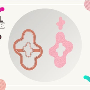 Donut Polymer clay cutter in Organic shape/Digital download .STL file