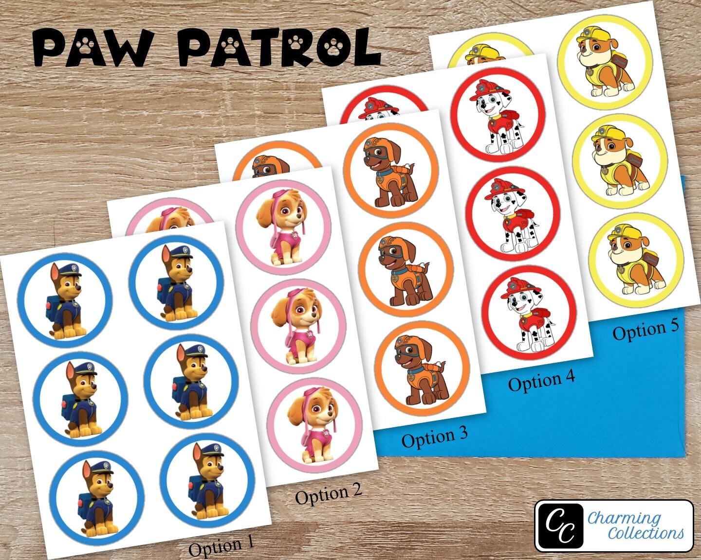 Paw Patrol Stickers Paw Patrol Labels Paw Patrol Happy | Etsy