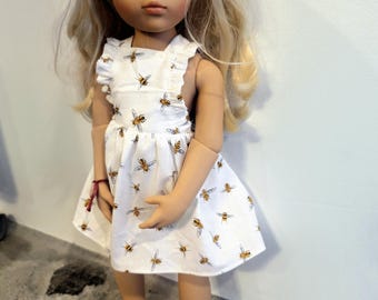 Easy sewing pattern for Ayelet Jumper for 19.5" doll like Gotz Happy Kidz