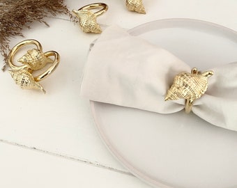 Serviettenringe | Muschel | Serviettenhalter | Tischdeko | Napkin Ring Clam | Seashell