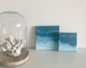 Small pictures of the sound of the sea | Sea | | images on canvas Ocean | Waves | Catching Waves | Acrylic