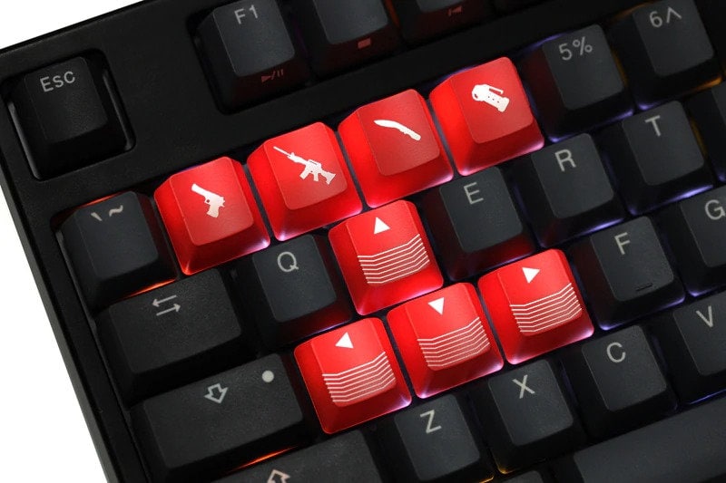 CS GO Key Cap Set Of Key Caps For Shooting Games Fan Etsy