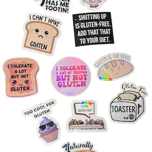 Gluten Free Stickers - Set of 5