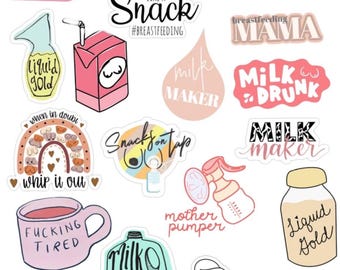 Breastfeeding Proud Stickers - Set of 5
