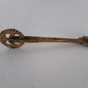 Vintage Brass Dough Cutter, Antique Cookie Cutter, Collectible Kitchen Tool