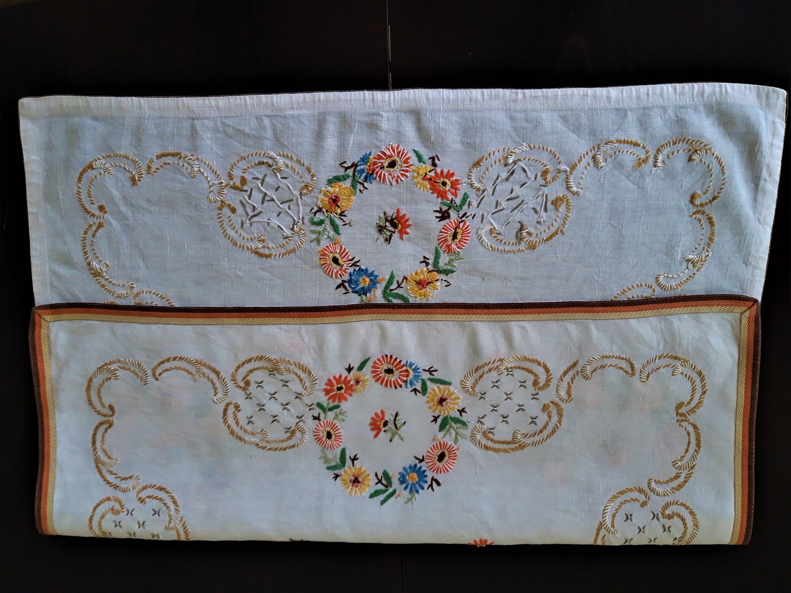 Handmade Embroidered Tablecloths, Retro Embroidered Tablecloths, Cotton