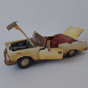 Vintage Mercedes Benz, 280SE-1967,1:18 Diecast Metal Model Car,Collectible Gift