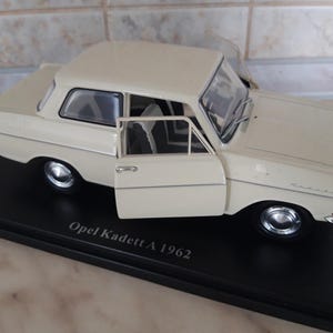 Opel Kadett 1962, Metal Car, 1/24 scale with plastic box, Collectible Car