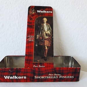 Vintage VALKERS tin box, retro biscuit tin, rare collector's box