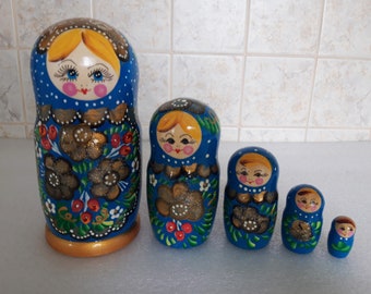 マトリョーシカ人形 5 個、マトリョーシカ ヴィンテージ - Etsy 日本