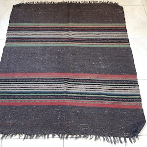 tapis de sol en laine vintage, tapis rustique antique, tapis en laine tissé à la main, tapis rustique, ferme de tapis, tapis d&#39;art populaire, décor rustique à la maison