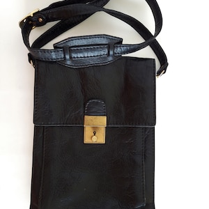 Vintage Leder Crossbody Messenger Bag: Handgemachte Alltagstasche