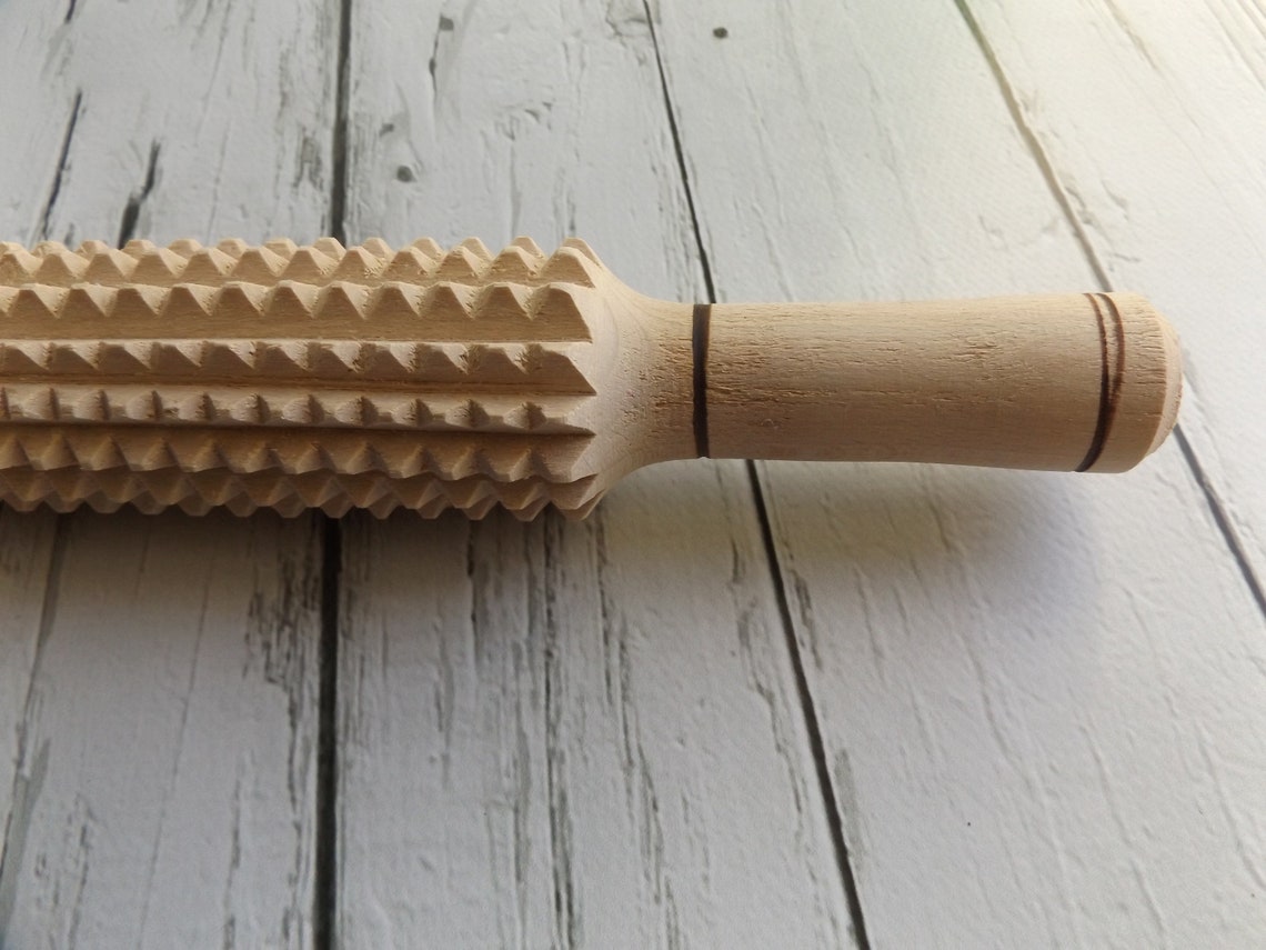 Wooden handheld massager large / Manual acupressure made wood Etsy