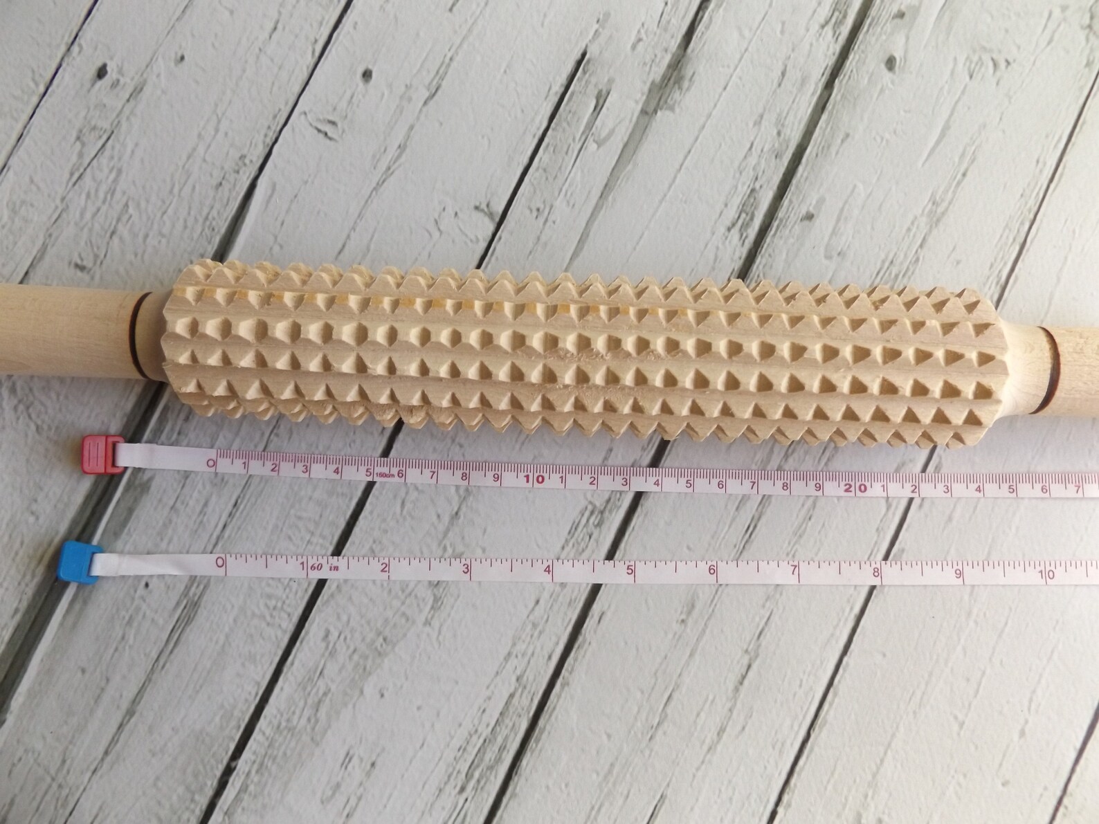 Wooden handheld massager large / Manual acupressure made wood Etsy