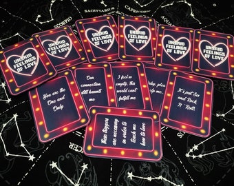 PRINTABLE ORACLE DECK: Unsaid Feelings of Love (Channeled messages from Soulmate, Twin Flame & Karmic partnership)
