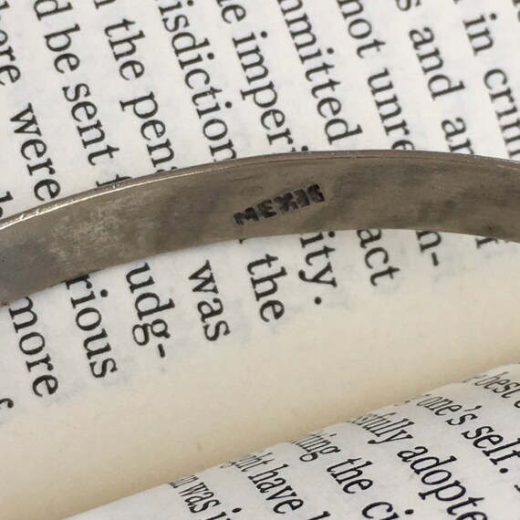 Mexico Silver Bangle, Solid Silver, Minimalist - image 2