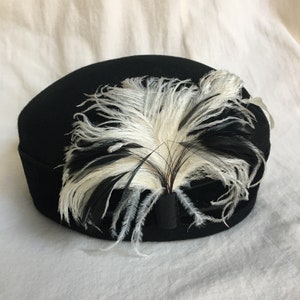 Cloche Hat With Ostrich Feathers - Etsy display picture 2