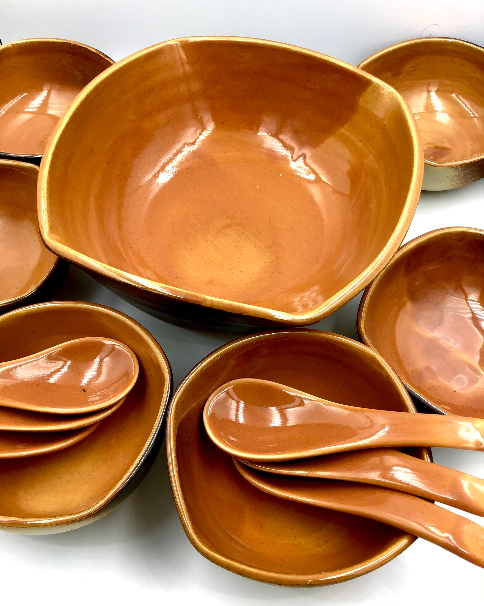 Dessert Bowl Handmade Ceramic Chocolate Brown Glazed Etsy