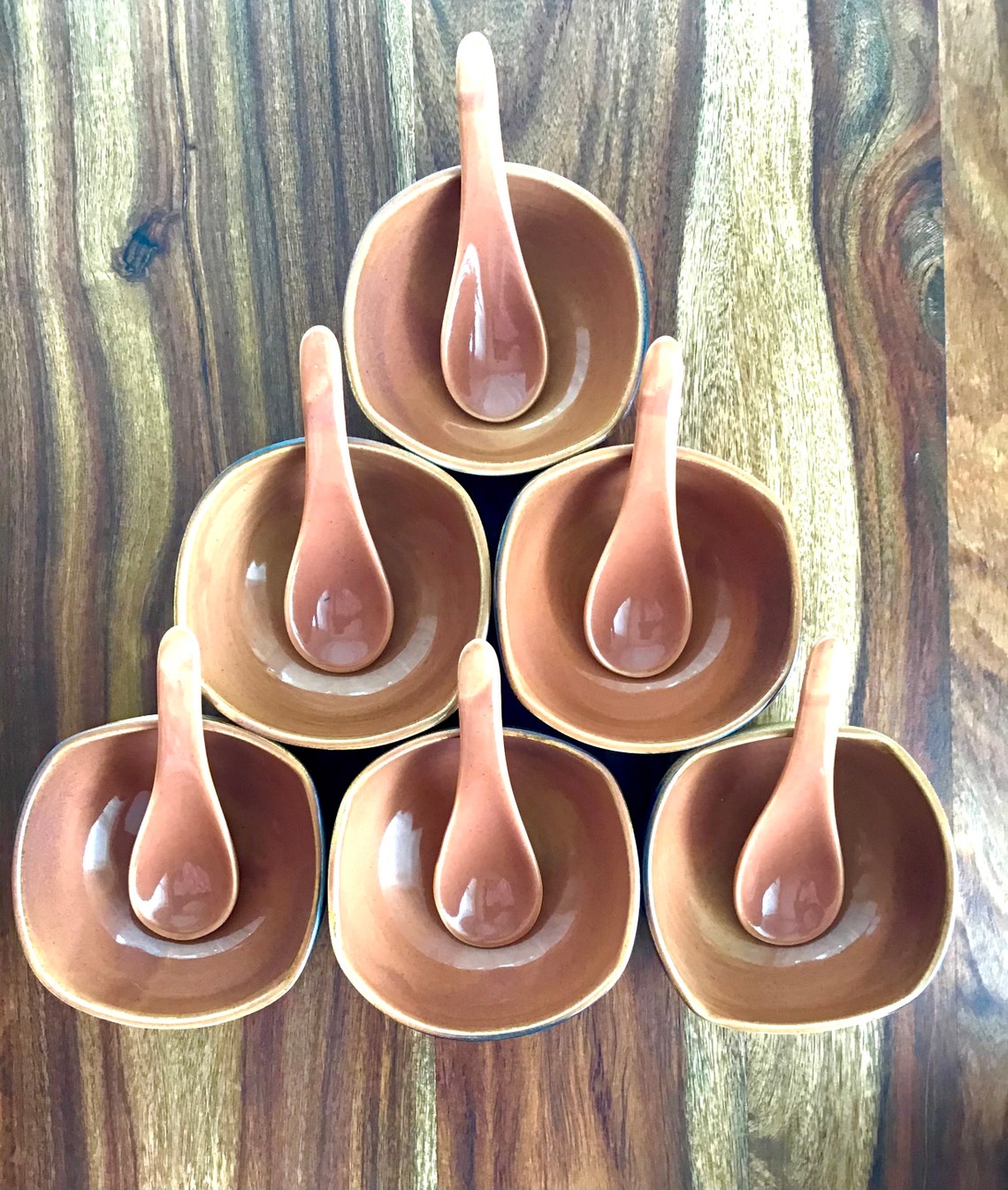 Dessert Bowl Handmade Ceramic Chocolate Brown Glazed Etsy