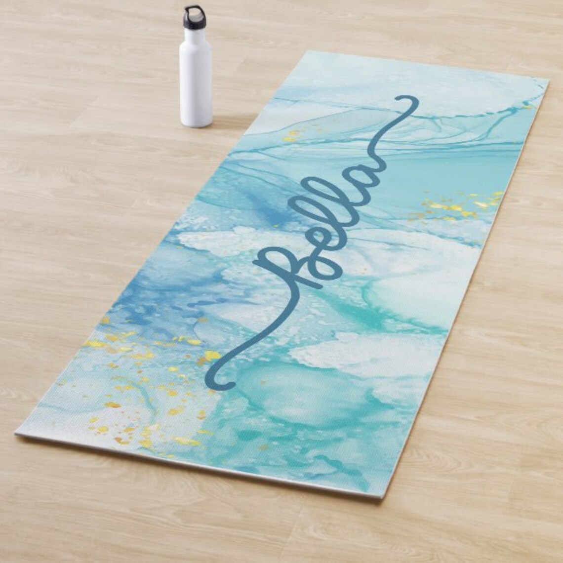 Stylish Fitness Mat Personalized With Text as Perfect Gifts for Yoga Lovers