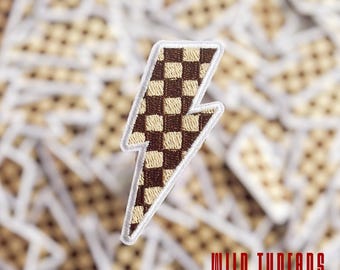 Leuchtender Aufnäher, Bügelbild für Hüte, Trucker-Hut, Checker Aufnäher, Western Aufnäher, Trendy Patch, Aufnäher für Hüte, DIY