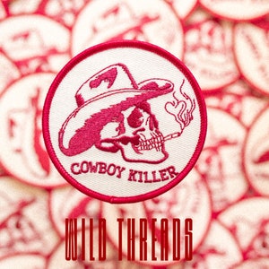 cowboy patch, hat patch, trucker hat patch, rodeo patch, cowgirl patch, western patch, trendy patch, patch for hats, iron on patch, DIY