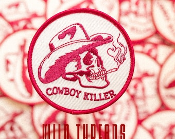 Cowboy Aufnäher, Bügelbild für den Hut, Trucker Hut, Rodeo Patch, Western Aufnäher, Trendy Patch, Aufnäher für Hüte, DIY