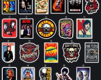 80年代ロックバンドステッカーセット - Etsy 日本
