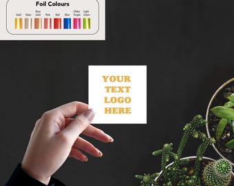 Custom Foil Stickers: Personalized Logo Labels, Envelope Seals