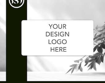 Adesivi personalizzati con logo aziendale rettangolare: opachi o lucidi