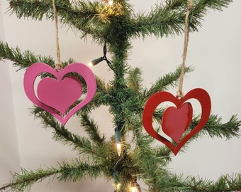 Heart ornament, Valentines Day ornament, Valentines Day décor