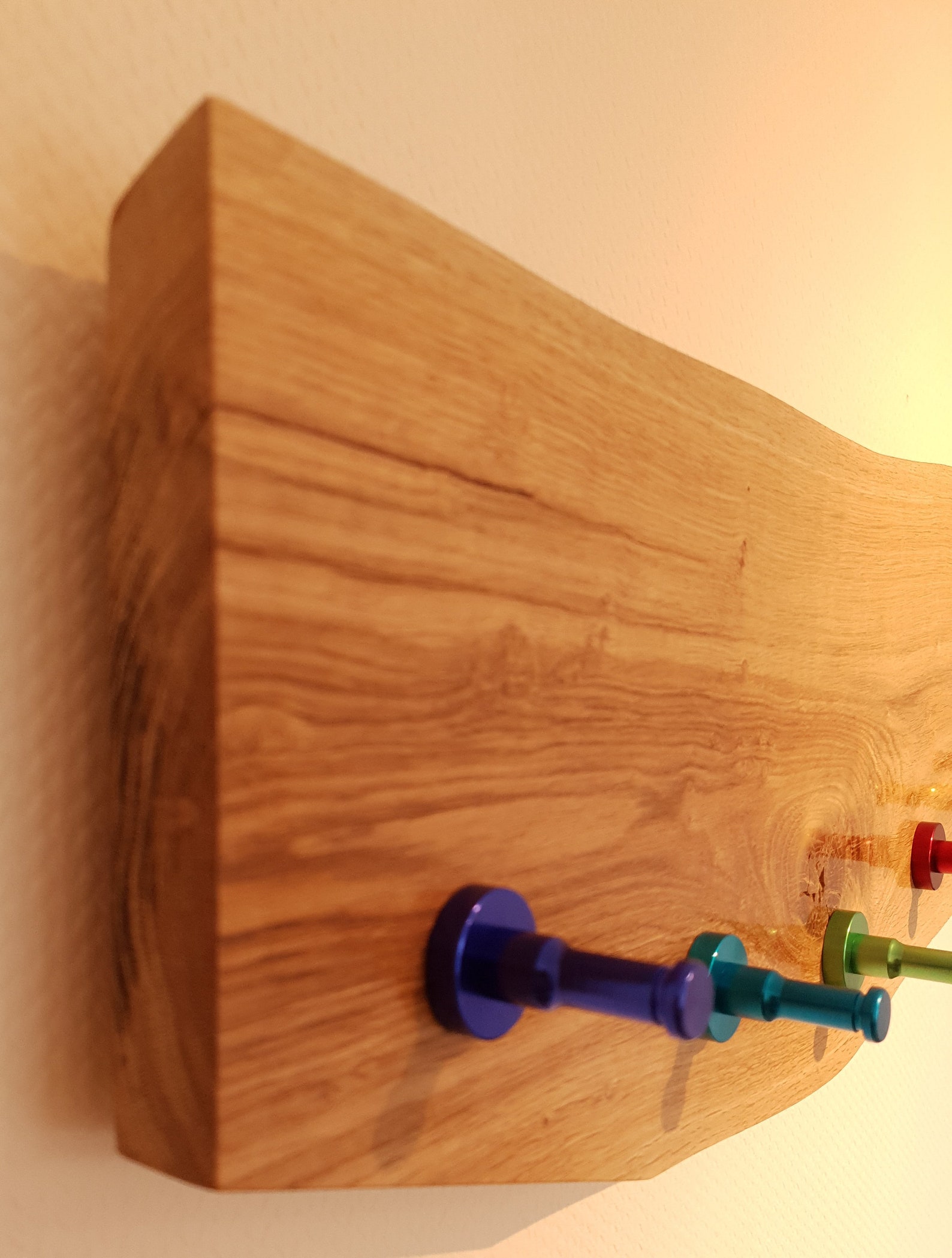 Armario Pared Armario Gancho Tira Madera Madera Maciza Roble | Etsy